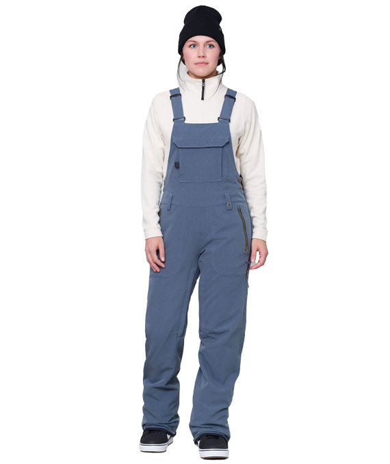 686 Women's Black Magic Bib Pant Indigo Denim 2024 – The Source Snowboard &  Skate