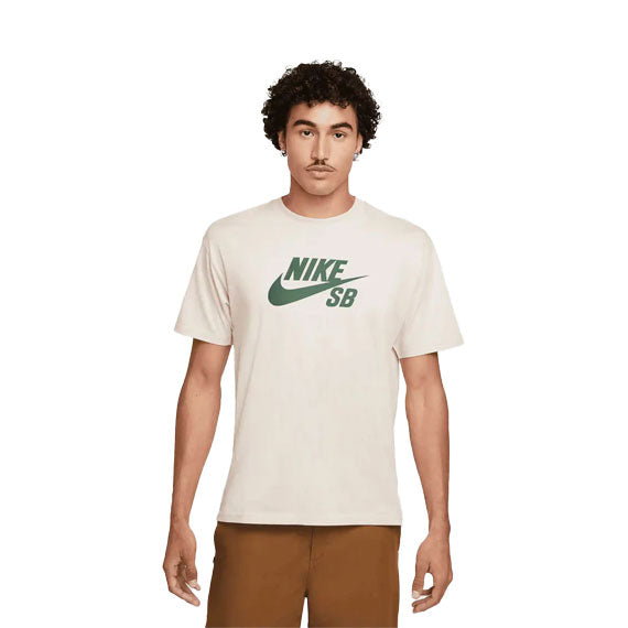 Nike Sb Logo Skate T Shirt Light Orwood Brown Small 100 Cotton