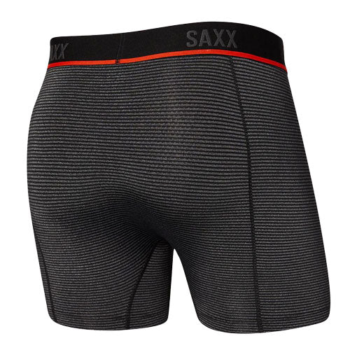 Saxx Kinetic L-C Mesh Boxer Briefs - Cool Blue Feed Stripe