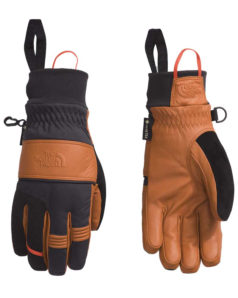 The North Face Montana Pro SG GORE TEX Gloves Men s Leather Brown Asphalt Grey S