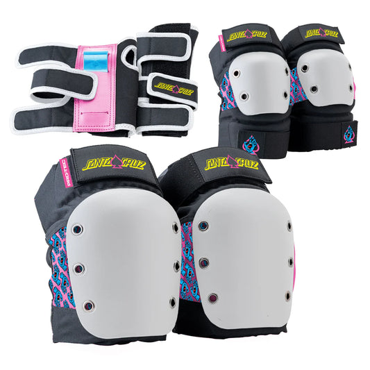 Pro-Tec Adult 3 Pack Pad Set - Santa Cruz