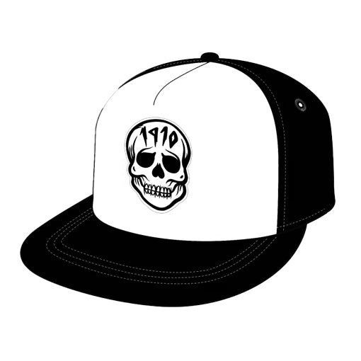 1910 Skullz Patch Hat Black/White 2024