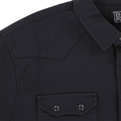 1910 Strickly Business Button Shirt Black 2025