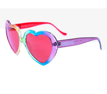 Happy Hour Sunglass Hearts - Rainbow Fade