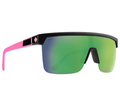 SPY Flynn 5050 Matte Black Matte Pink - Happy Gray Green Light Green Mirror