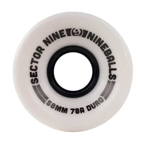 Sector 9 Nine Ball Opaque White 78A Wheels 61mm