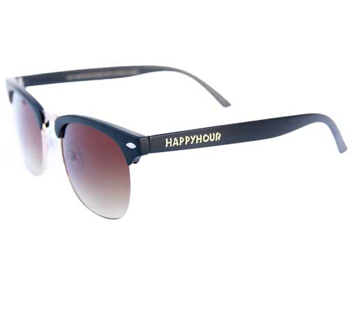 Happy Hour Sunglass G2 - Matte Black Amber Fade