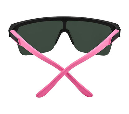 SPY Flynn 5050 Matte Black Matte Pink - Happy Gray Green Light Green Mirror