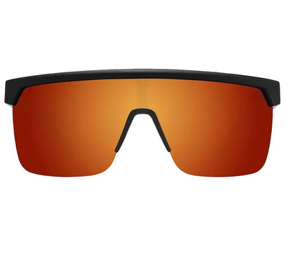 SPY Flynn 5050 Matte Black - Happy Boost Polar Orange Mirror