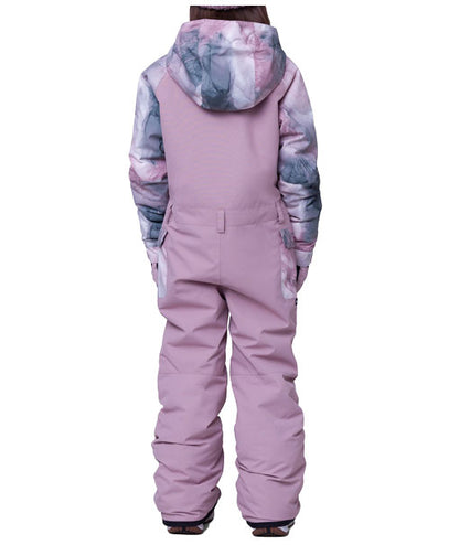 686 Kids' Shine Ins One Piece Dusty Mauve Colorblock 2024