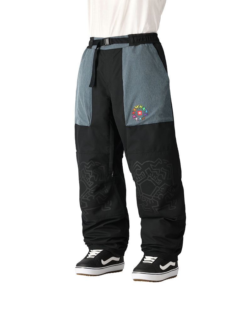 An upgraded version of our famous Ghost pant with a moisture wicking lining and Keith Haring's famous art symbolizing love and unity.