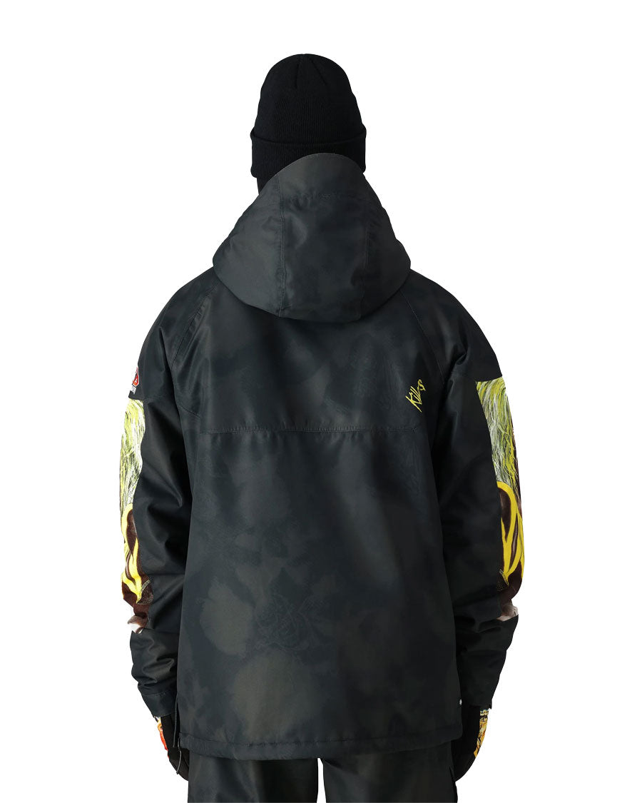 686 Men's Renewal Anorak Iron Maiden Eddies Black 2025