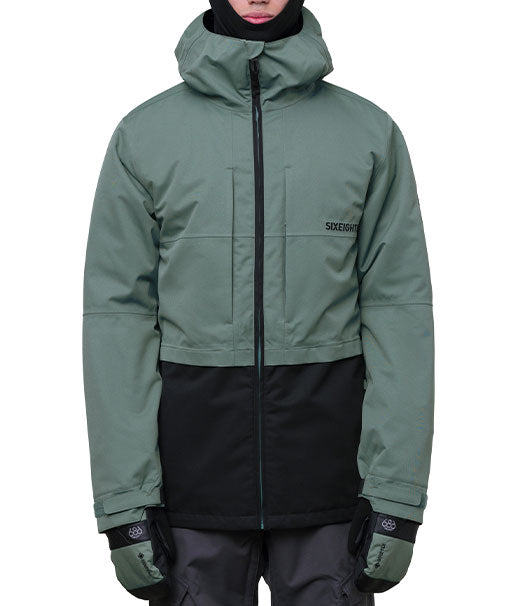 686 Men's Smarty 3-In-1 Form Jacket Cypress Green Colorblock 2024