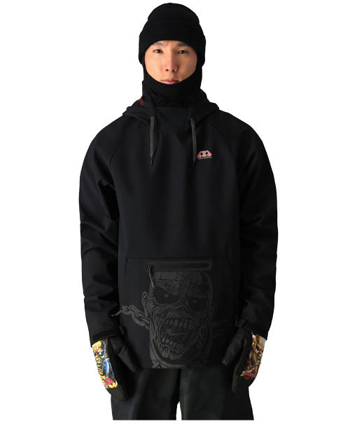 686 Men's Waterproof Hoody Iron Maiden Trooper Black 2024