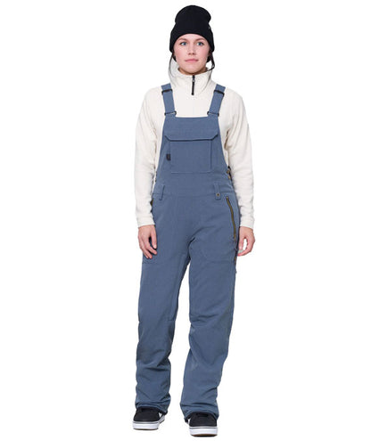 686 Women's Black Magic Bib Pant Indigo Denim 2024