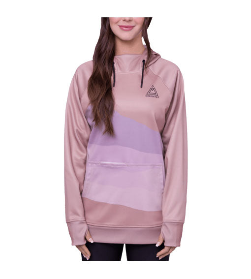 686 Women's Bonded Fleece Pullover Hoodie Dusty Mauve 2024