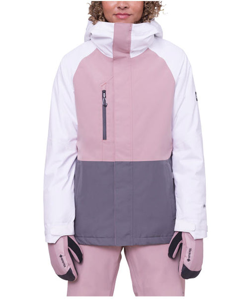 686 Women's Gore-Tex Willow Ins Jacket White Mauve Rhino Grey 2024