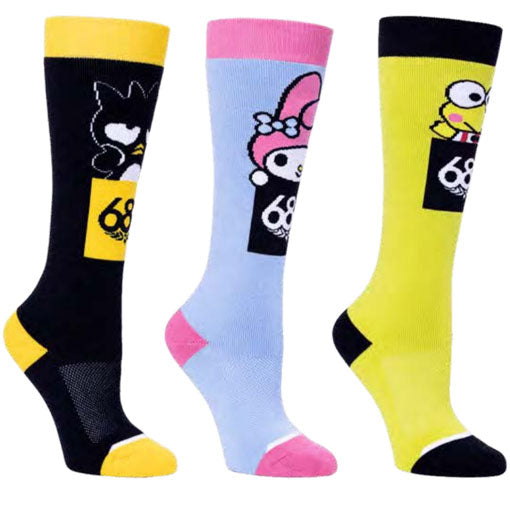 686 Women's Hello Kitty and Friends Sock 3-Pack 2024