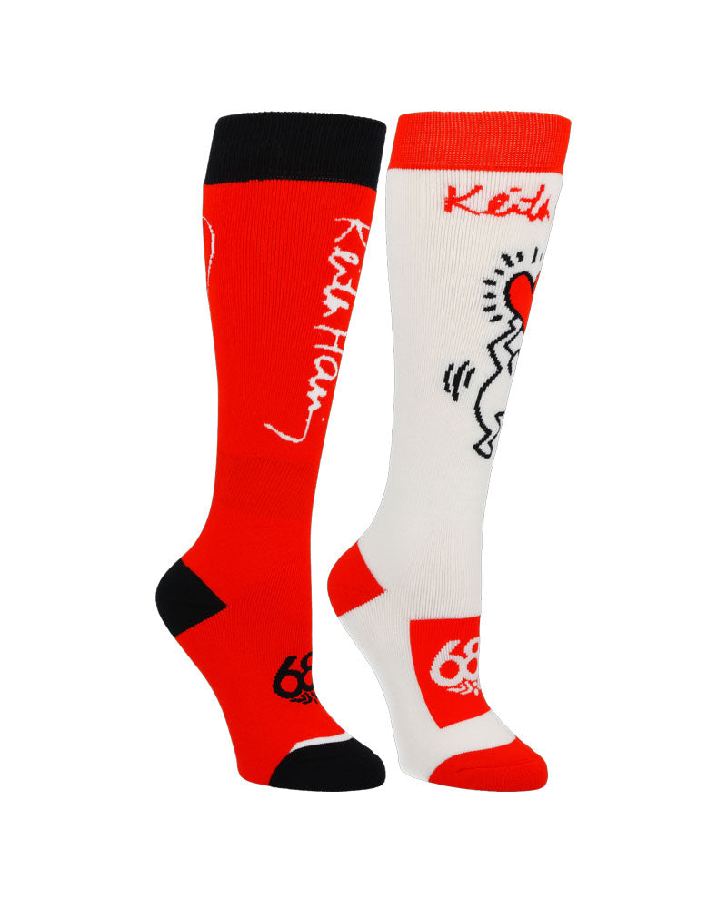 686 Women's Keith Haring Sock 2-Pack Assorted 2025