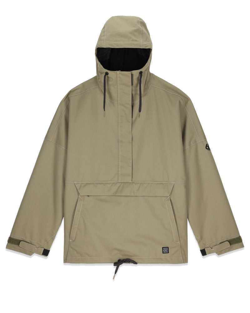 With direct input from the next generation of snowboarders, the Outline Anorak is designed in a progressive oversized outline meant specifically for females.