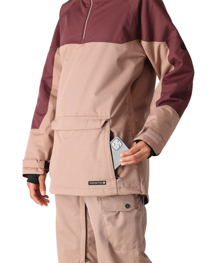 686 Women's Upton Anorak Sassafras Colorblock 2025