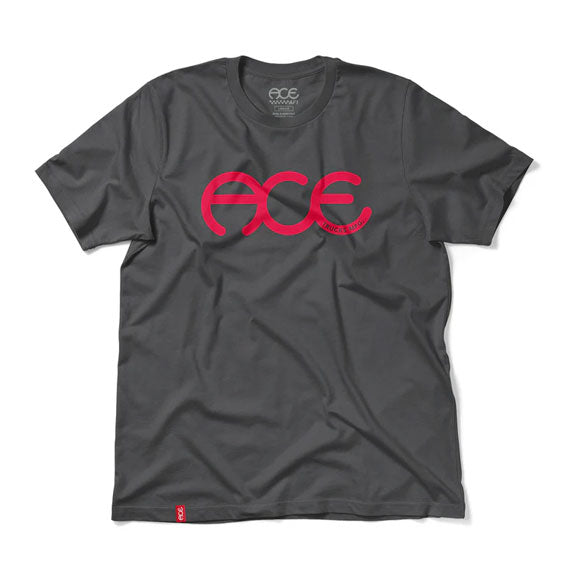 Ace Rings T-Shirt - Slate/Red