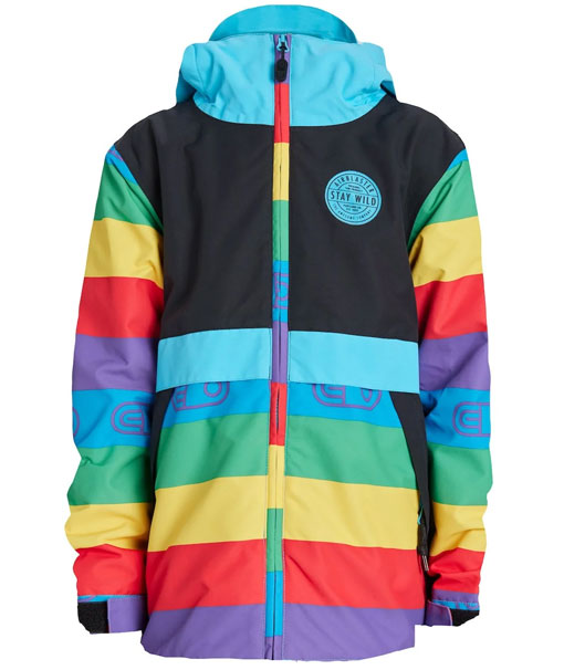 Airblaster Kids Trencher Jacket Rainbow Stripe 2024 The Source