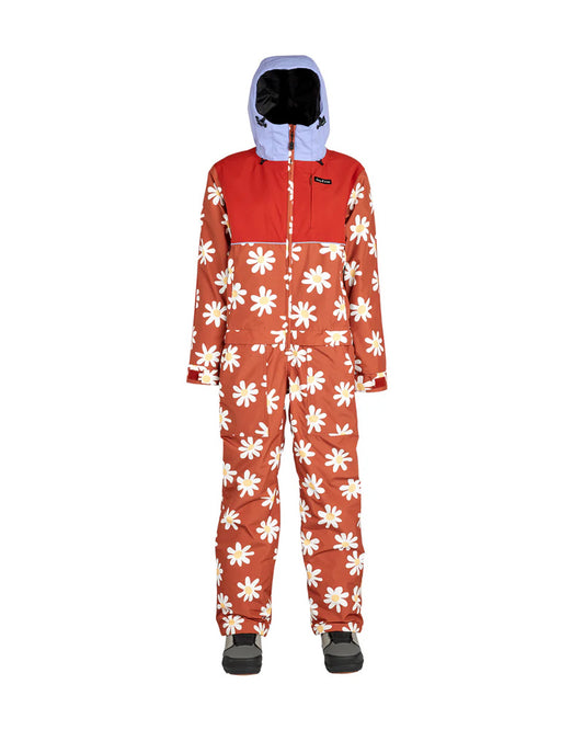 Airblaster Women's Insulated Freedom Suit Rust Big Daisy 2025