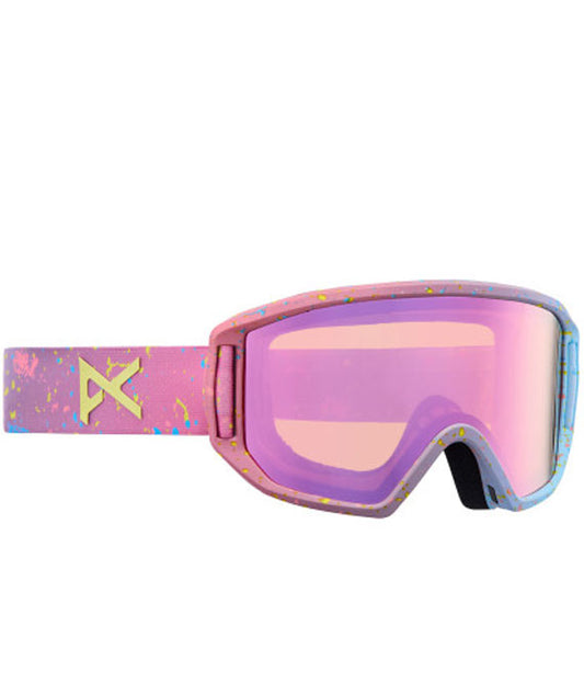 Anon Kids' Relapse Jr. Goggle + MFI® Face Mask Splatter/Pink Amber 2024