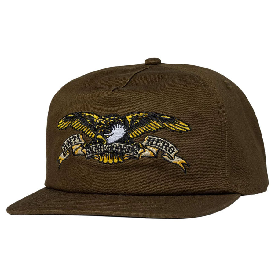 Anti-Hero Eagle Snapback Cap - Brown