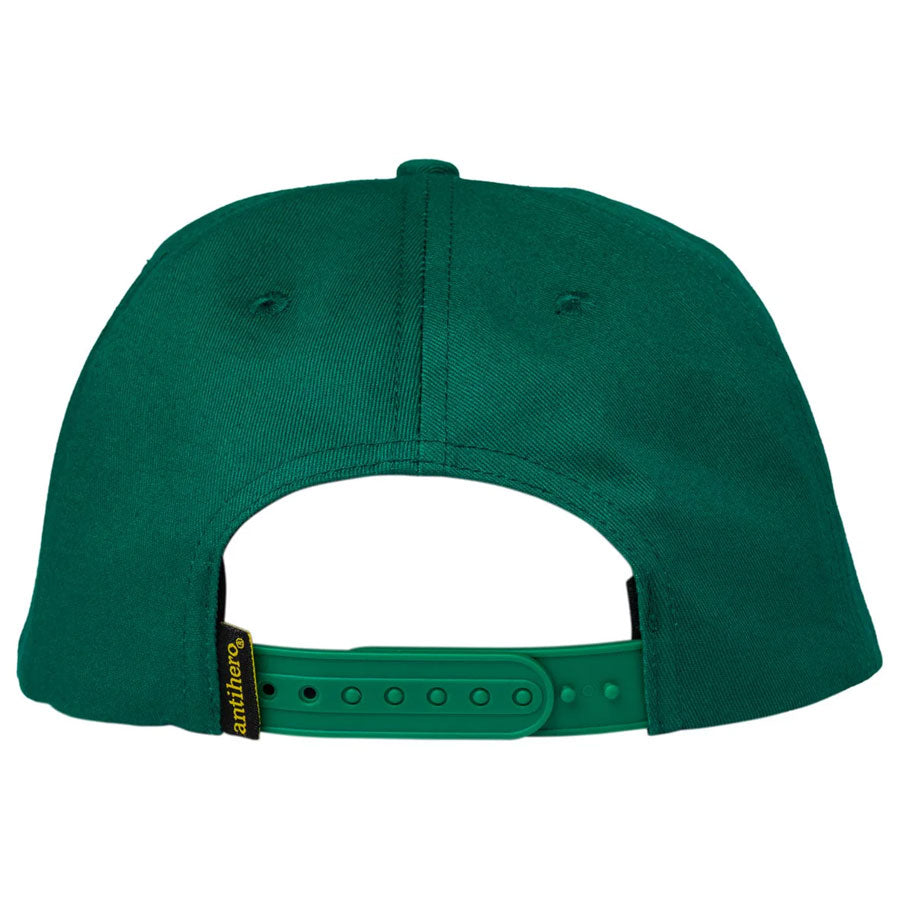 Anti-Hero Pigeon Round Snapback Cap - Dark Green