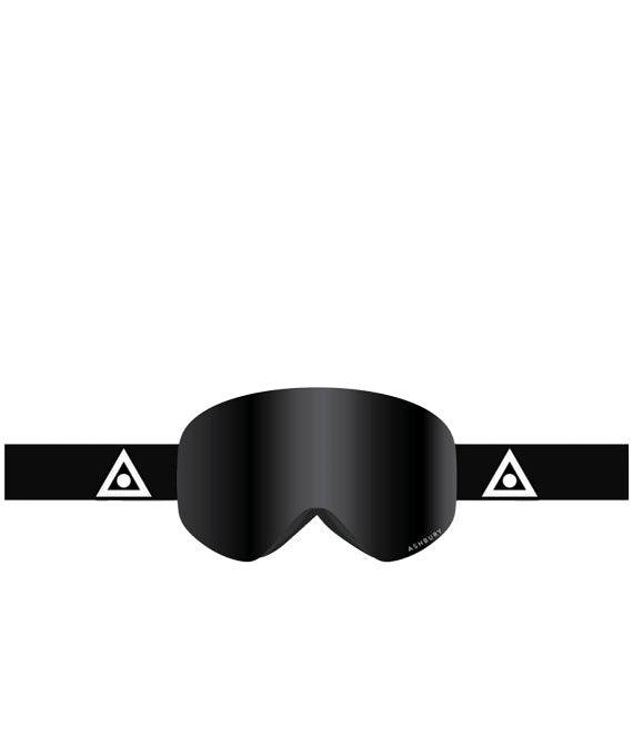 Ashbury Sonic Triangle Goggle Black/Dark Smoke + Spare Lens 2024