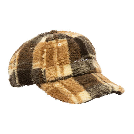 Autumn Sherpa Dad Hat - Brown 2024