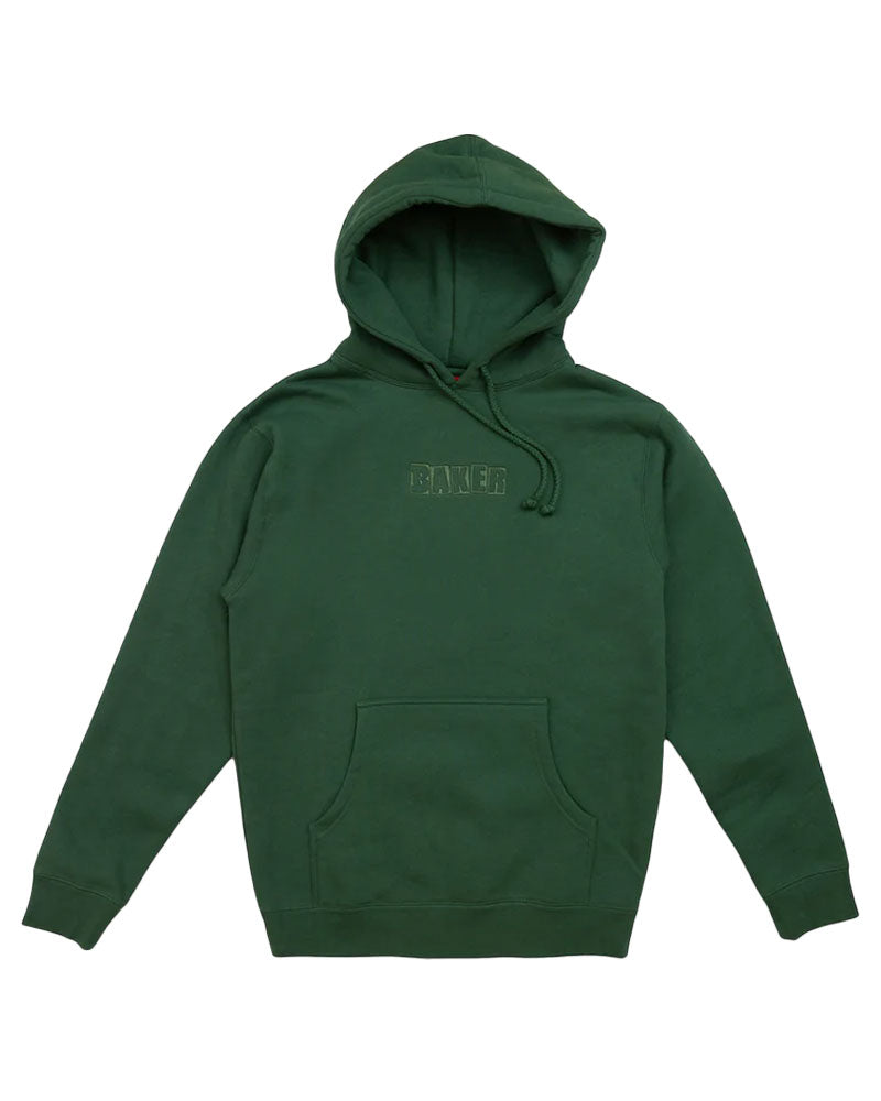 Baker Brand Logo Hooded Sweatshirt - Dark/Green