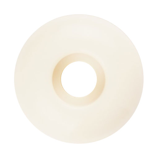 Blank Skate Wheels White 52mm