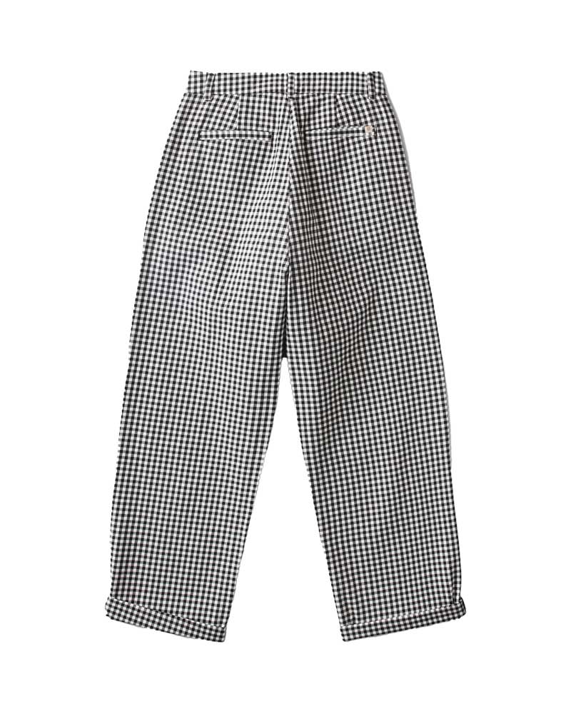 Brixton Women's Victory Trouser Pant Washed Navy Gingham