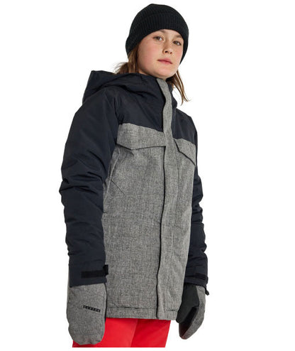 Burton Kids' Covert 2.0 2L Jacket True Black/Bog Heather 2024