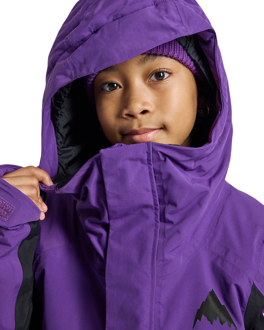 Burton Kids' Ascutney 2L Jacket Imperial Purple/True Black 2025