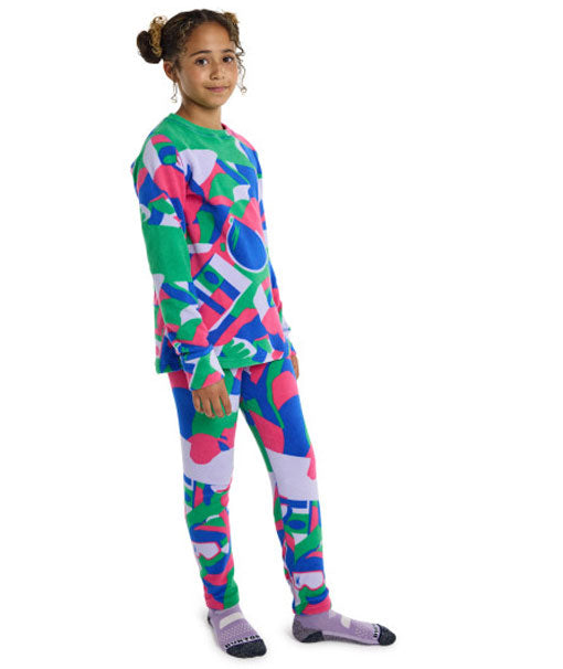 Burton Kids' Fleece Base Layer Set Multi Cosmoblock 2024