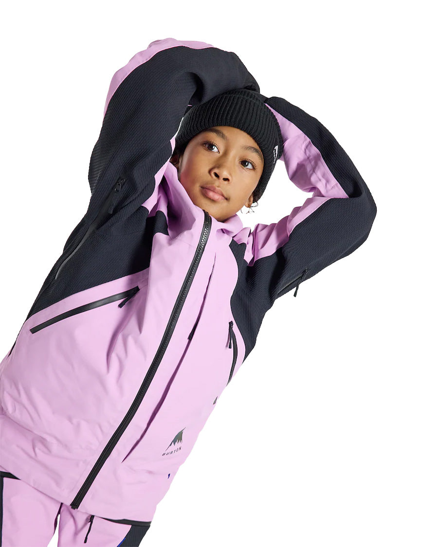 Burton Kids' Outbeam 3L Jacket System Orchid Purple/True Black 2025