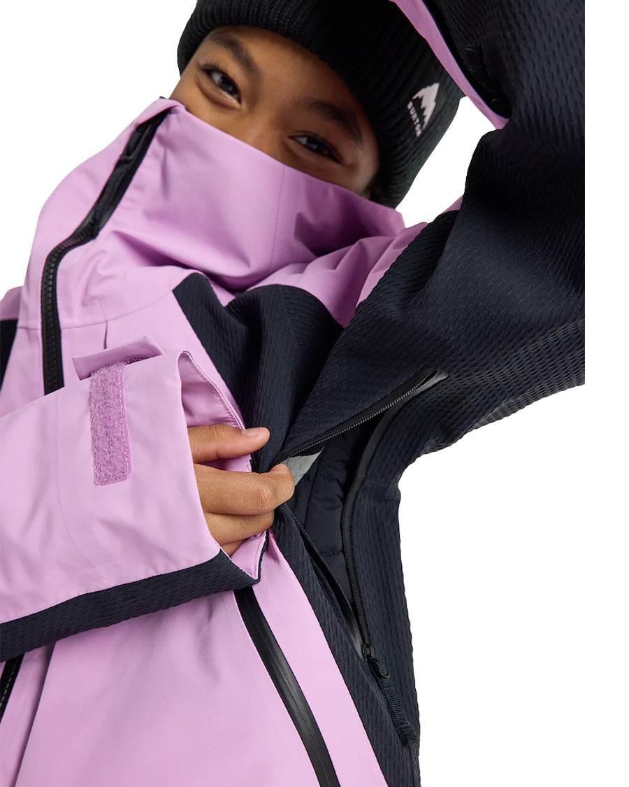 Burton Kids' Outbeam 3L Jacket System Orchid Purple/True Black 2025