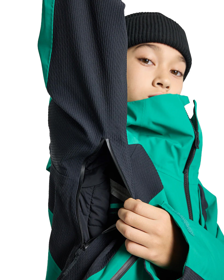 Burton Kids' Outbeam 3L Jacket System Regal Teal/True Black 2025