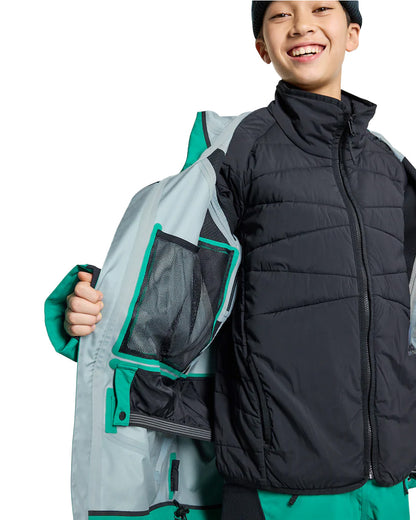 Burton Kids' Outbeam 3L Jacket System Regal Teal/True Black 2025