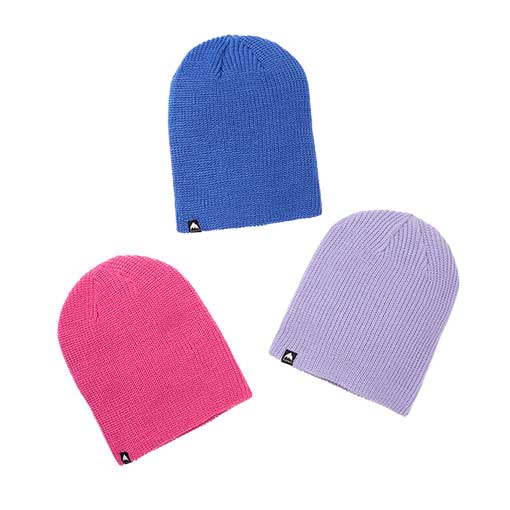 Burton Kids' Recycled DND Beanie - 3 Pack Amparo Blue/Supernova/Fuchsia Fusion 2024