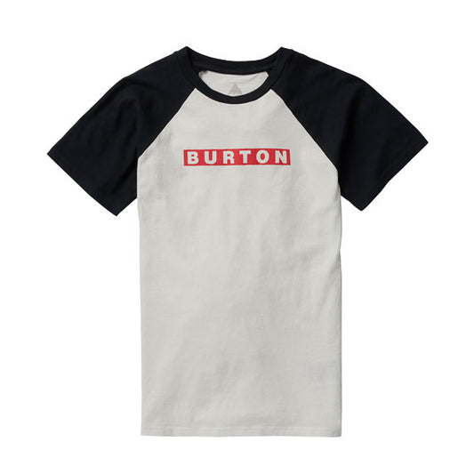Burton Kids' Vault T-Shirt Stout White/True Black 2024