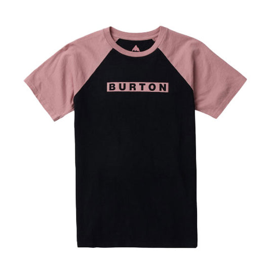 Burton Kids' Vault T-Shirt True Black/Powder Blush 2024
