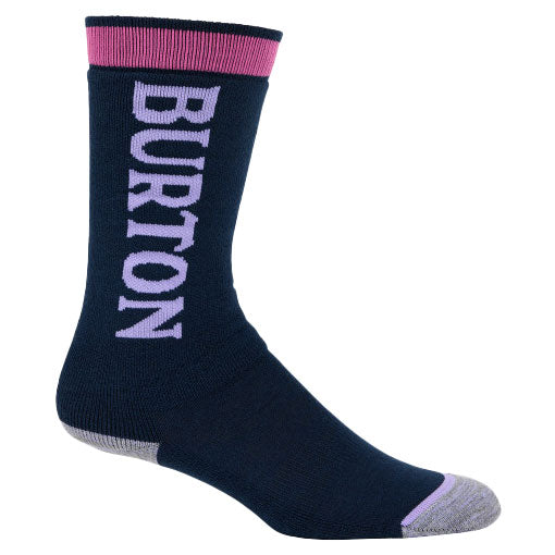 Burton Kids' Weekend Midweight Socks 2-Pack Fuchsia Fusion 2024