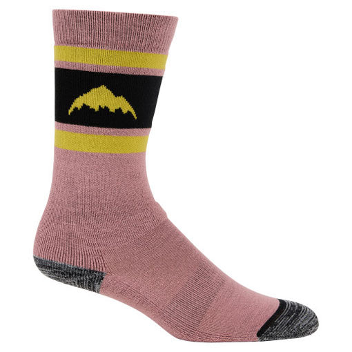 Burton Kids' Weekend Midweight Socks 2-Pack Powder Blush 2024