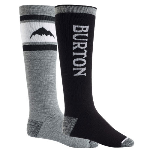 Burton Men's Weekend Midweight Socks 2-Pack True Black 2024