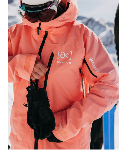 Burton Men s ak Cyclic Gore Tex 2L Jacket Reef Pink 2024 The Source Snowboard Skate